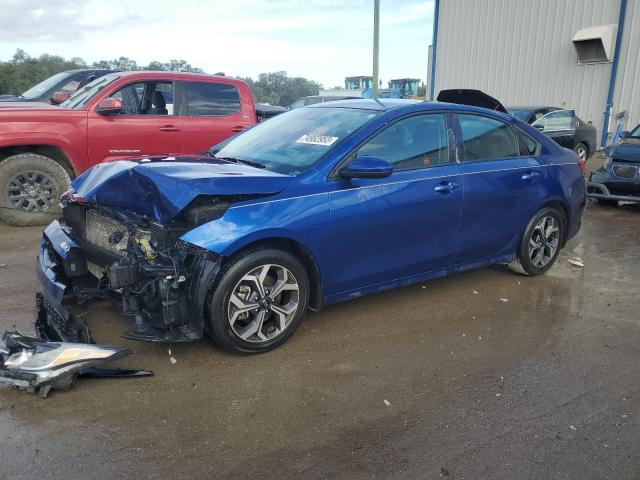 3KPF24AD0KE045382 - 2019 KIA FORTE FE BLUE photo 1