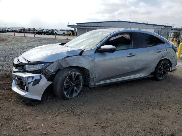 SHHFK7H91JU415846 - 2018 HONDA CIVIC SPORT TOURING SILVER photo 1