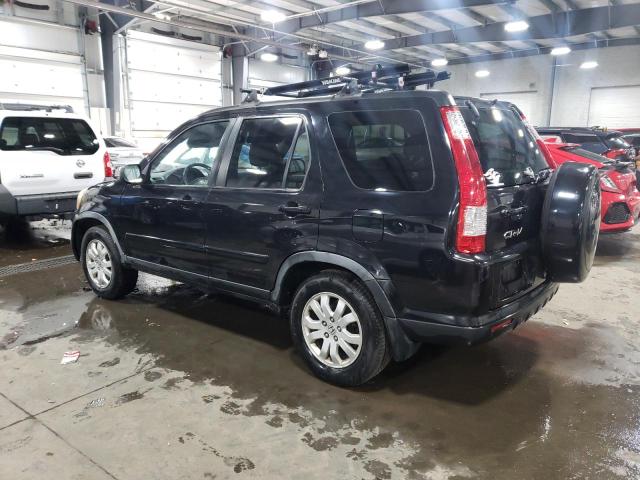 JHLRD78986C024130 - 2006 HONDA CR-V SE BLACK photo 2