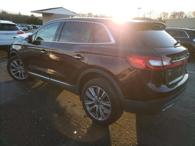 2LMPJ8LP4HBL54228 - 2017 LINCOLN MKX RESERVE BURGUNDY photo 2