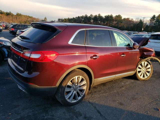 2LMPJ8LP4HBL54228 - 2017 LINCOLN MKX RESERVE BURGUNDY photo 3