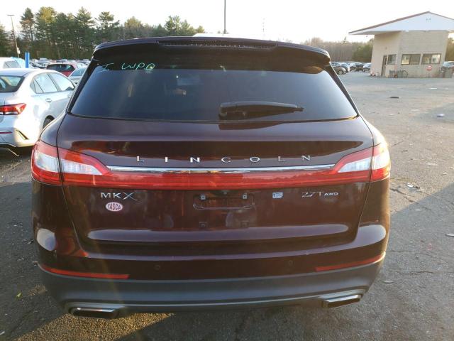 2LMPJ8LP4HBL54228 - 2017 LINCOLN MKX RESERVE BURGUNDY photo 6