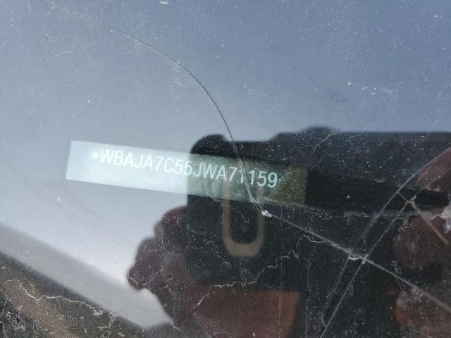 WBAJA7C55JWA71159 - 2018 BMW 530 XI WHITE photo 12