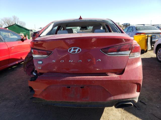 5NPE24AF8KH808886 - 2019 HYUNDAI SONATA SE RED photo 6