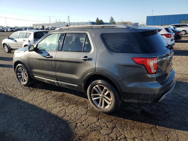 1FM5K7D87GGB71303 - 2016 FORD EXPLORER XLT GRAY photo 2