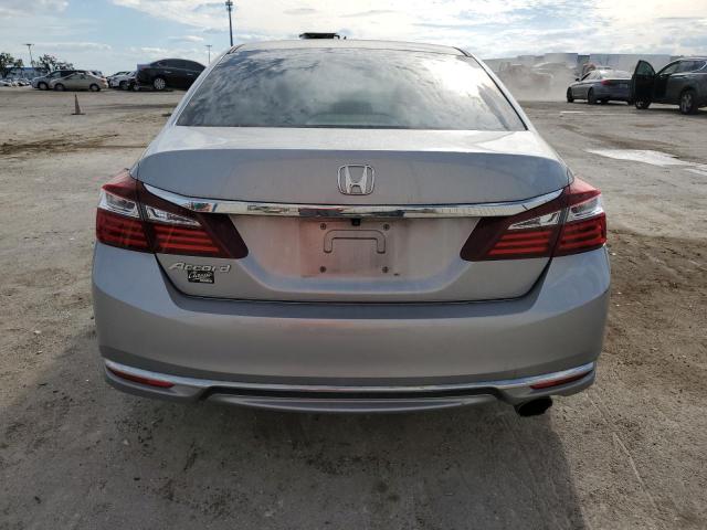 1HGCR2F38HA030175 - 2017 HONDA ACCORD LX SILVER photo 6