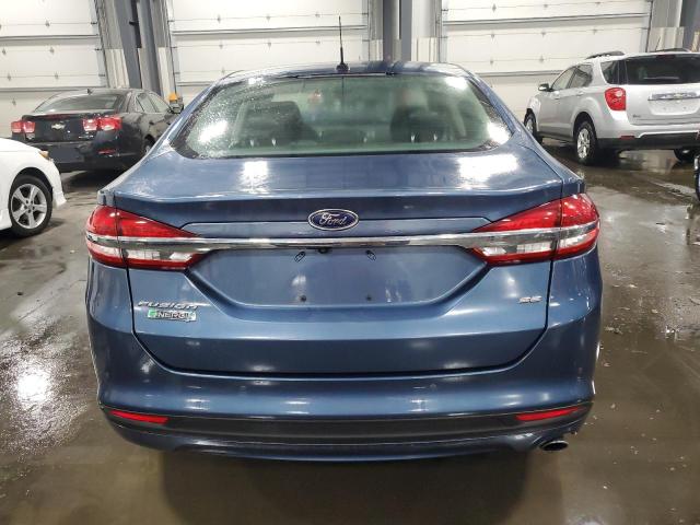 3FA6P0PU6JR218336 - 2018 FORD FUSION SE PHEV BLUE photo 6