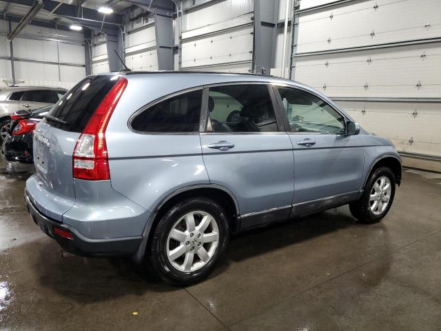 5J6RE48768L051234 - 2008 HONDA CR-V EXL BLUE photo 3