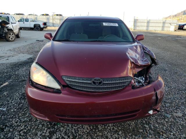 4T1BE32K34U303472 - 2004 TOYOTA CAMRY LE RED photo 5