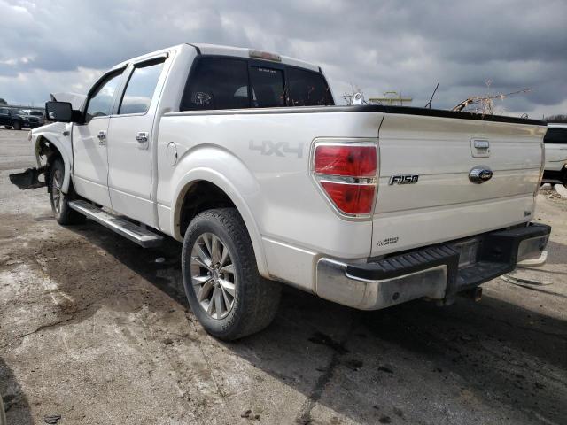 1FTFW1EV3AFD33147 - 2010 FORD F150 SUPERCREW WHITE photo 2