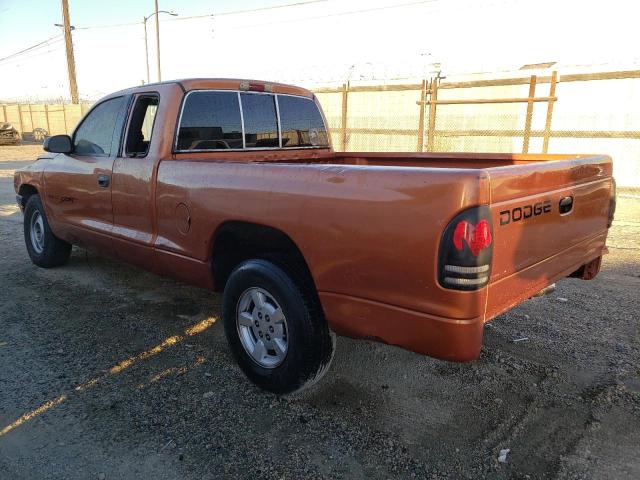 1B7GL22X1YS646823 - 2000 DODGE DAKOTA ORANGE photo 2