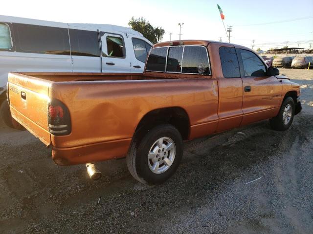 1B7GL22X1YS646823 - 2000 DODGE DAKOTA ORANGE photo 3