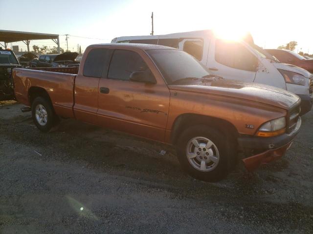 1B7GL22X1YS646823 - 2000 DODGE DAKOTA ORANGE photo 4