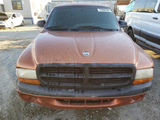 1B7GL22X1YS646823 - 2000 DODGE DAKOTA ORANGE photo 5