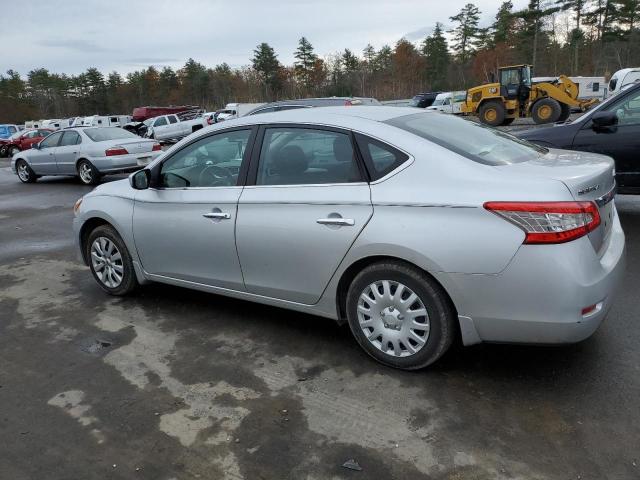 3N1AB7APXEY337617 - 2014 NISSAN SENTRA S SILVER photo 2