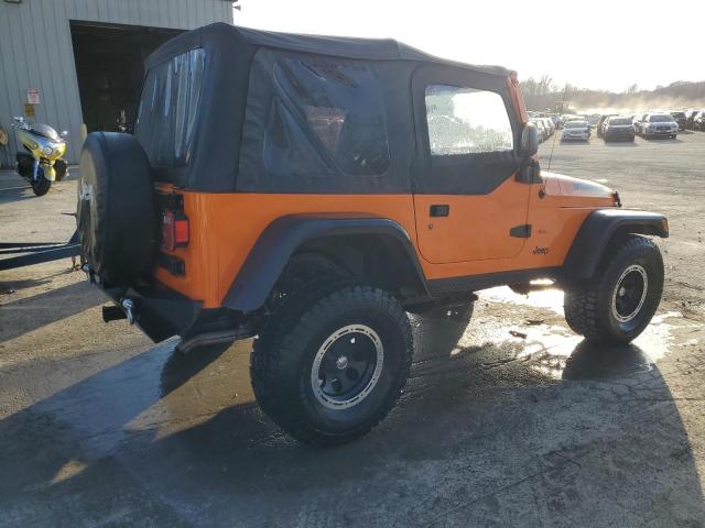 1J4FA39S32P772963 - 2002 JEEP WRANGLER / X ORANGE photo 3