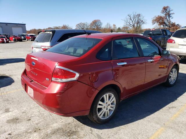 1FAHP3HN8BW163758 - 2011 FORD FOCUS SEL RED photo 3