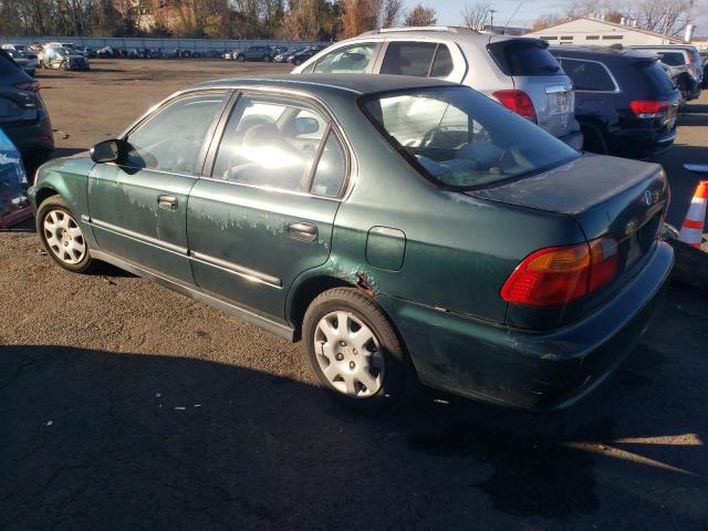 2HGEJ6674YH503775 - 2000 HONDA CIVIC LX GREEN photo 2