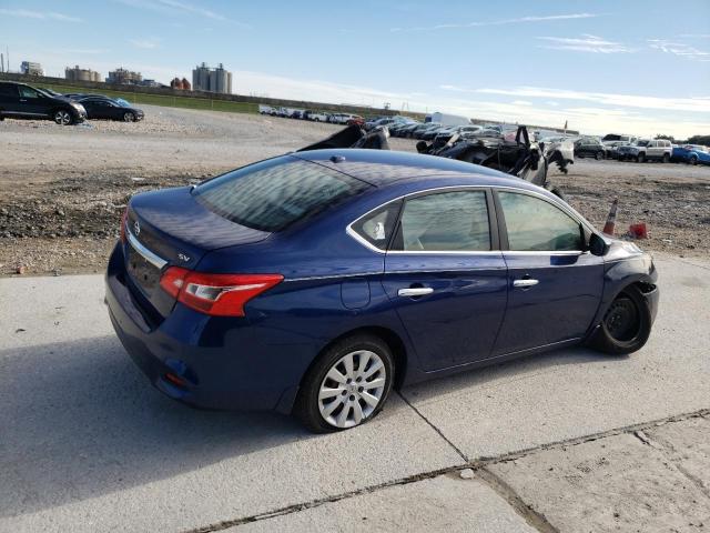 3N1AB7AP0HY333953 - 2017 NISSAN SENTRA S BLUE photo 3