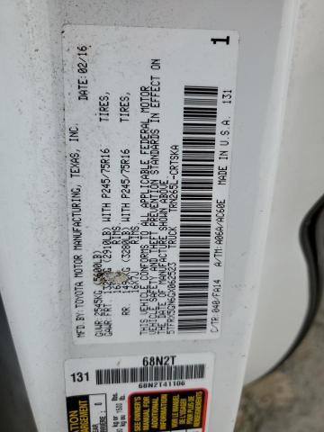 5TFRX5GN6GX062523 - 2016 TOYOTA TACOMA ACCESS CAB თეთრი ფოტო 12