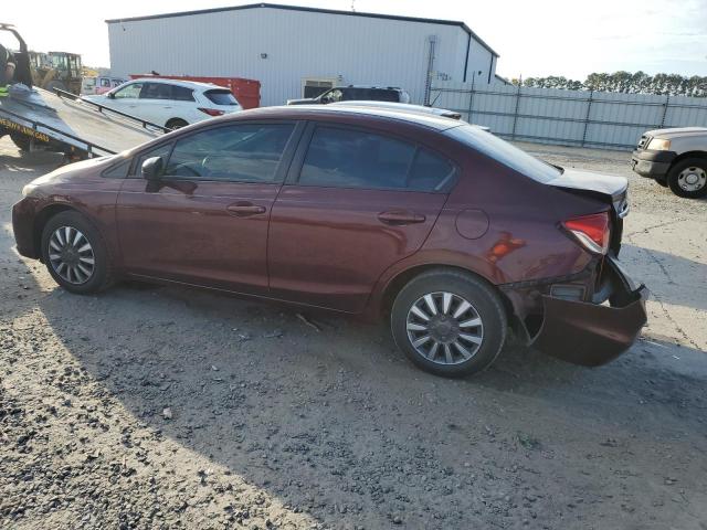 19XFB2F51EE213864 - 2014 HONDA CIVIC LX BURGUNDY photo 2