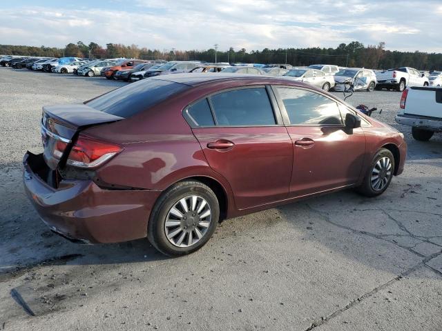 19XFB2F51EE213864 - 2014 HONDA CIVIC LX BURGUNDY photo 3