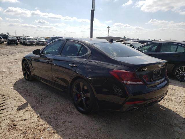 KMTG34LE7KU026550 - 2019 GENESIS G70 PRESTIGE BLACK photo 2