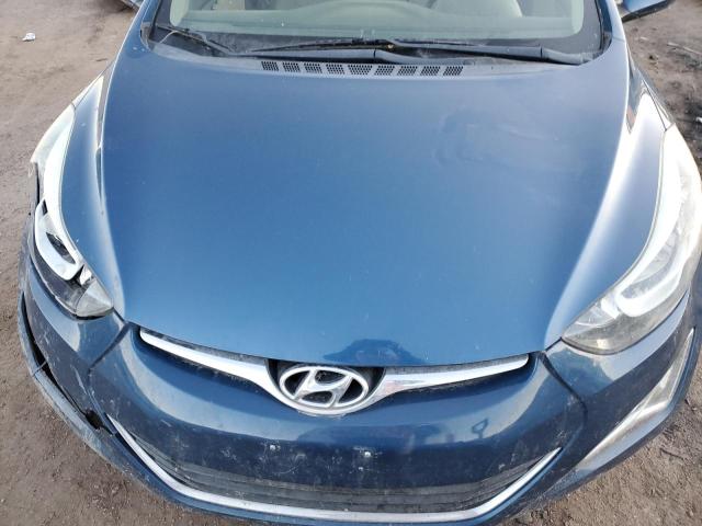 KMHDH4AE7GU479737 - 2016 HYUNDAI ELANTRA SE BLUE photo 11