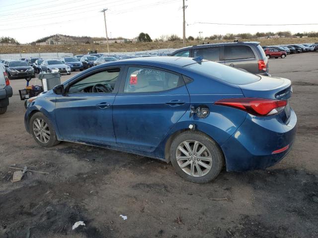 KMHDH4AE7GU479737 - 2016 HYUNDAI ELANTRA SE BLUE photo 2