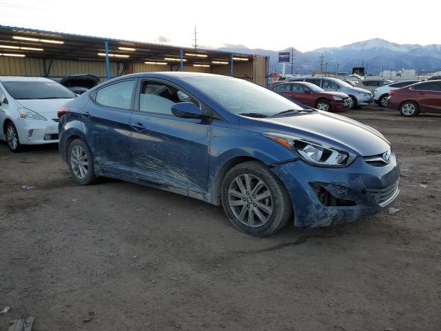 KMHDH4AE7GU479737 - 2016 HYUNDAI ELANTRA SE BLUE photo 4