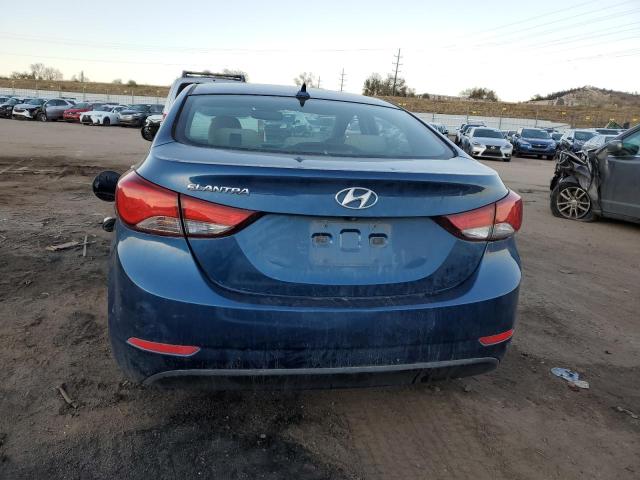 KMHDH4AE7GU479737 - 2016 HYUNDAI ELANTRA SE BLUE photo 6