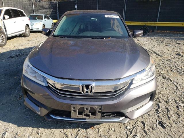 1HGCR2F35GA041259 - 2016 HONDA ACCORD LX GRAY photo 5