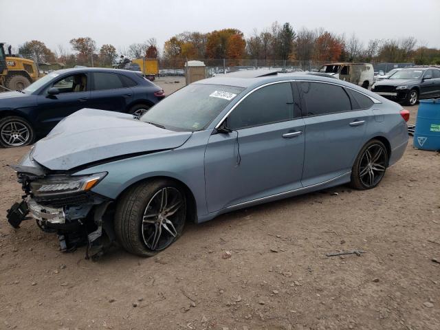 1HGCV2F99MA025576 - 2021 HONDA ACCORD TOURING GRAY photo 1