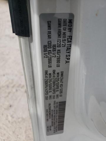 ZFBHRFAB3M6V34174 - 2021 RAM PROMASTER თეთრი ფოტო 12