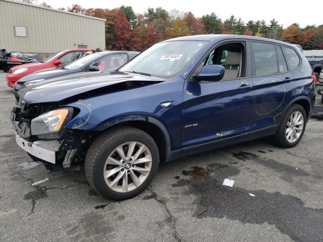 5UXWX9C57D0A29861 - 2013 BMW X3 XDRIVE28I BLUE photo 1