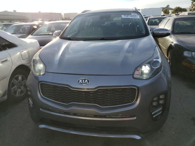 KNDPR3A68H7226637 - 2017 KIA SPORTAGE SX GRAY photo 5