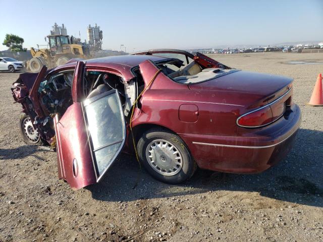 2G4WY52M4W1422085 - 1998 BUICK CENTURY LIMITED RED photo 2