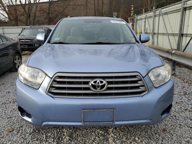 JTEES41A682018996 - 2008 TOYOTA HIGHLANDER BLUE photo 5