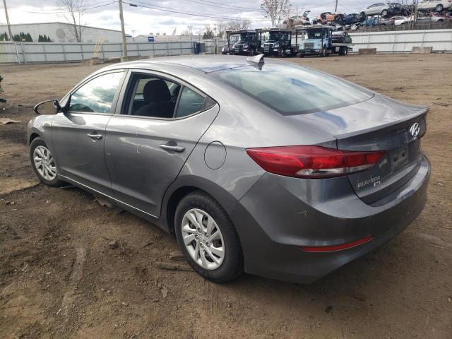 5NPD74LFXJH384216 - 2018 HYUNDAI ELANTRA SE GRAY photo 2