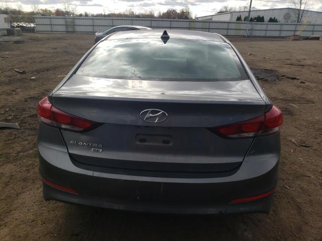 5NPD74LFXJH384216 - 2018 HYUNDAI ELANTRA SE GRAY photo 6