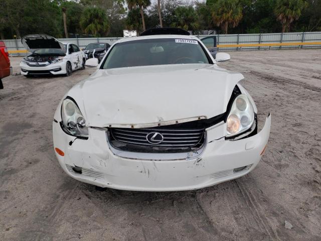 JTHFN48Y330042422 - 2003 LEXUS SC 430 WHITE photo 5