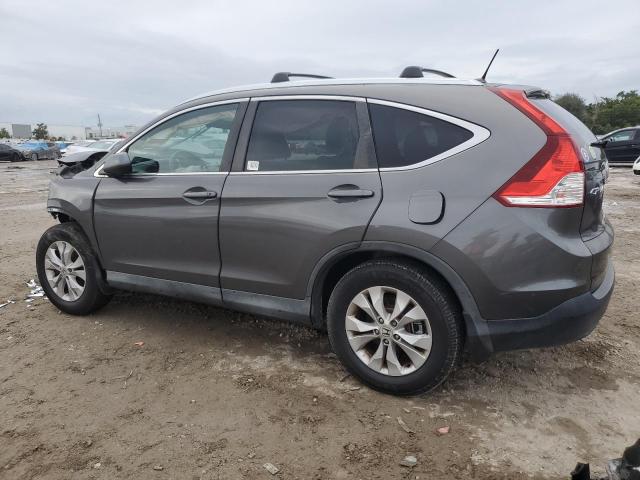 2HKRM3H71EH517350 - 2014 HONDA CR-V EXL GRAY photo 2