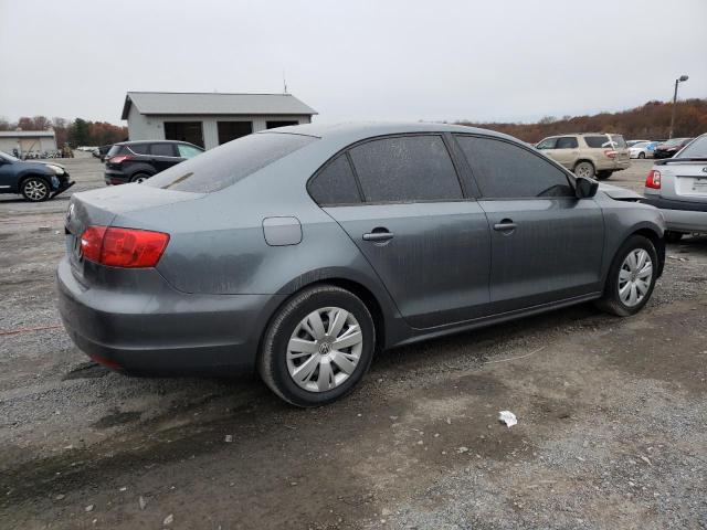 3VW2K7AJXBM323259 - 2011 VOLKSWAGEN JETTA BASE GRAY photo 3