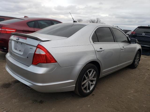 3FAHP0JG7CR350374 - 2012 FORD FUSION SEL SILVER photo 3