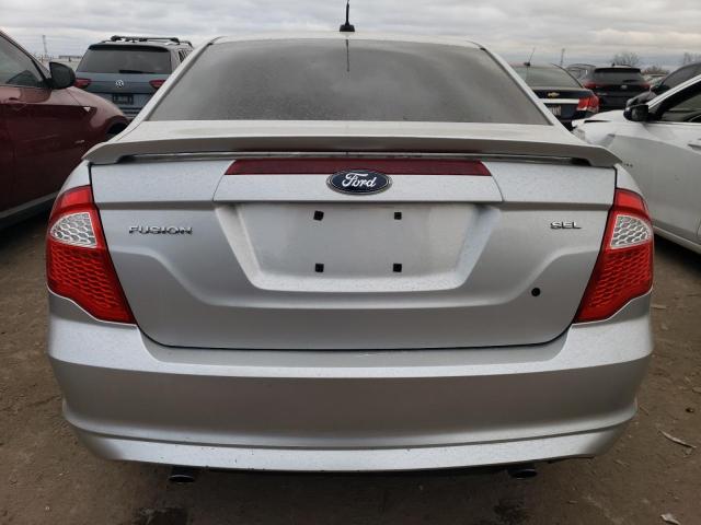 3FAHP0JG7CR350374 - 2012 FORD FUSION SEL SILVER photo 6