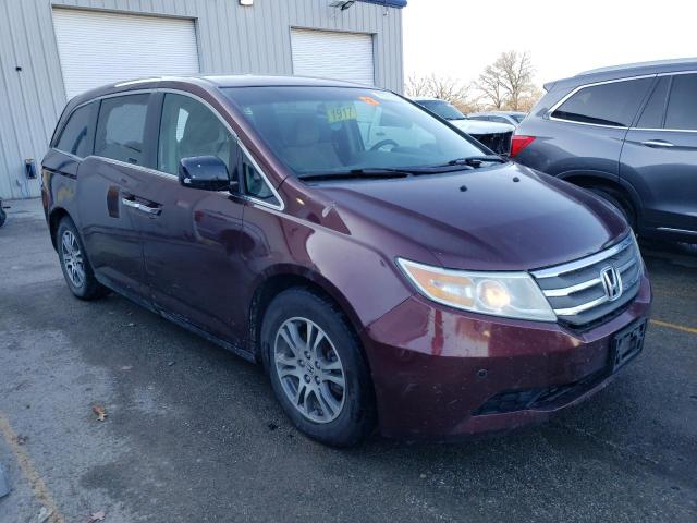 5FNRL5H45BB100845 - 2011 HONDA ODYSSEY EX BURGUNDY photo 4