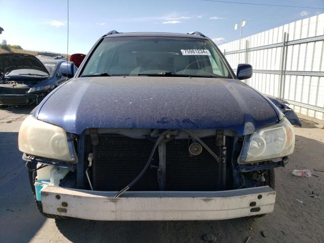 JTEGD21A650120586 - 2005 TOYOTA HIGHLANDER BLUE photo 5