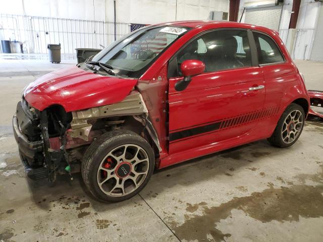 3C3CFFBR7CT265052 - 2012 FIAT 500 SPORT RED photo 1