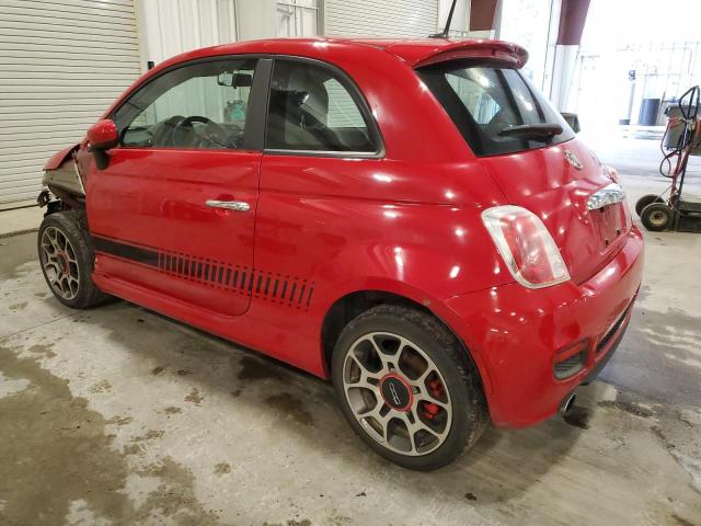 3C3CFFBR7CT265052 - 2012 FIAT 500 SPORT RED photo 2