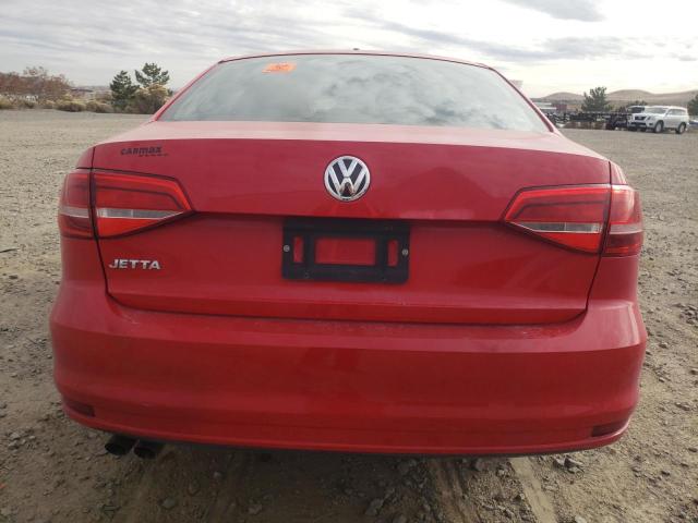 3VW2K7AJ3FM354214 - 2015 VOLKSWAGEN JETTA BASE RED photo 6